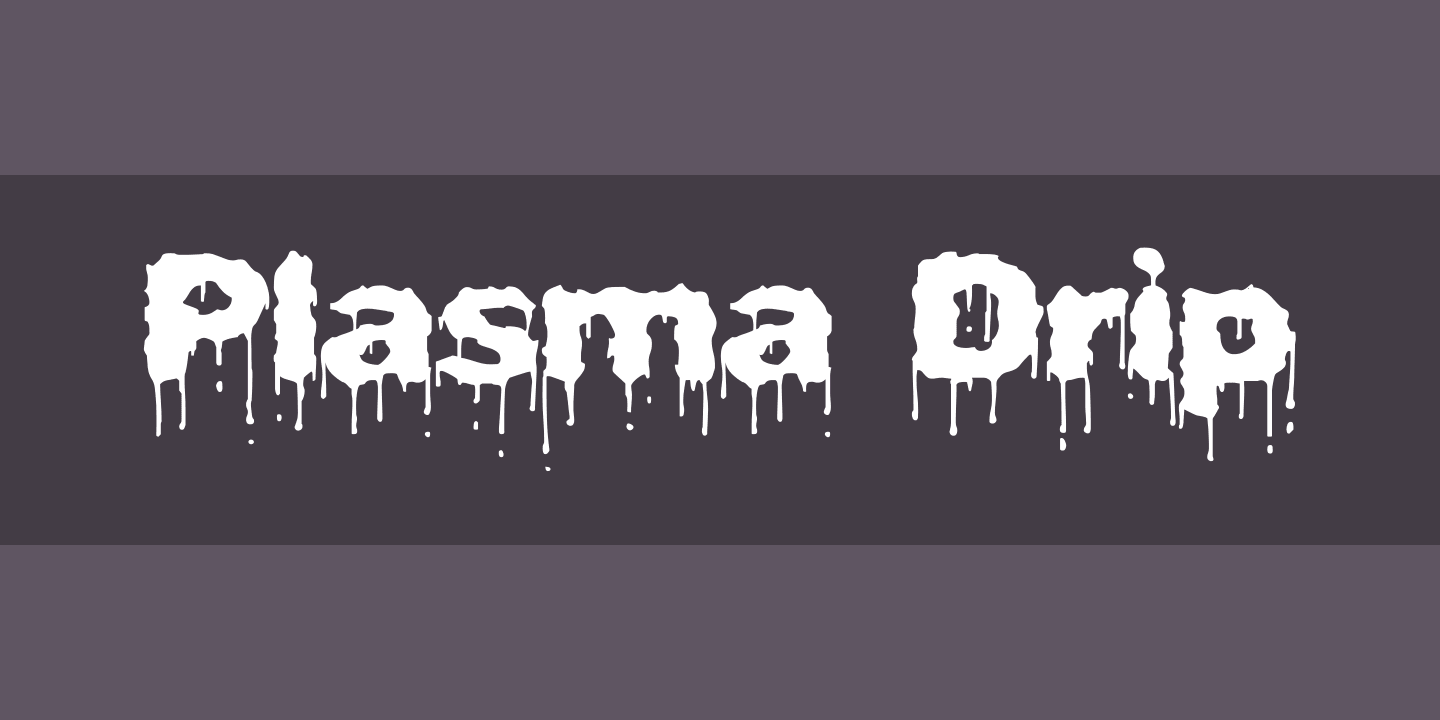 Шрифт Plasma Drip